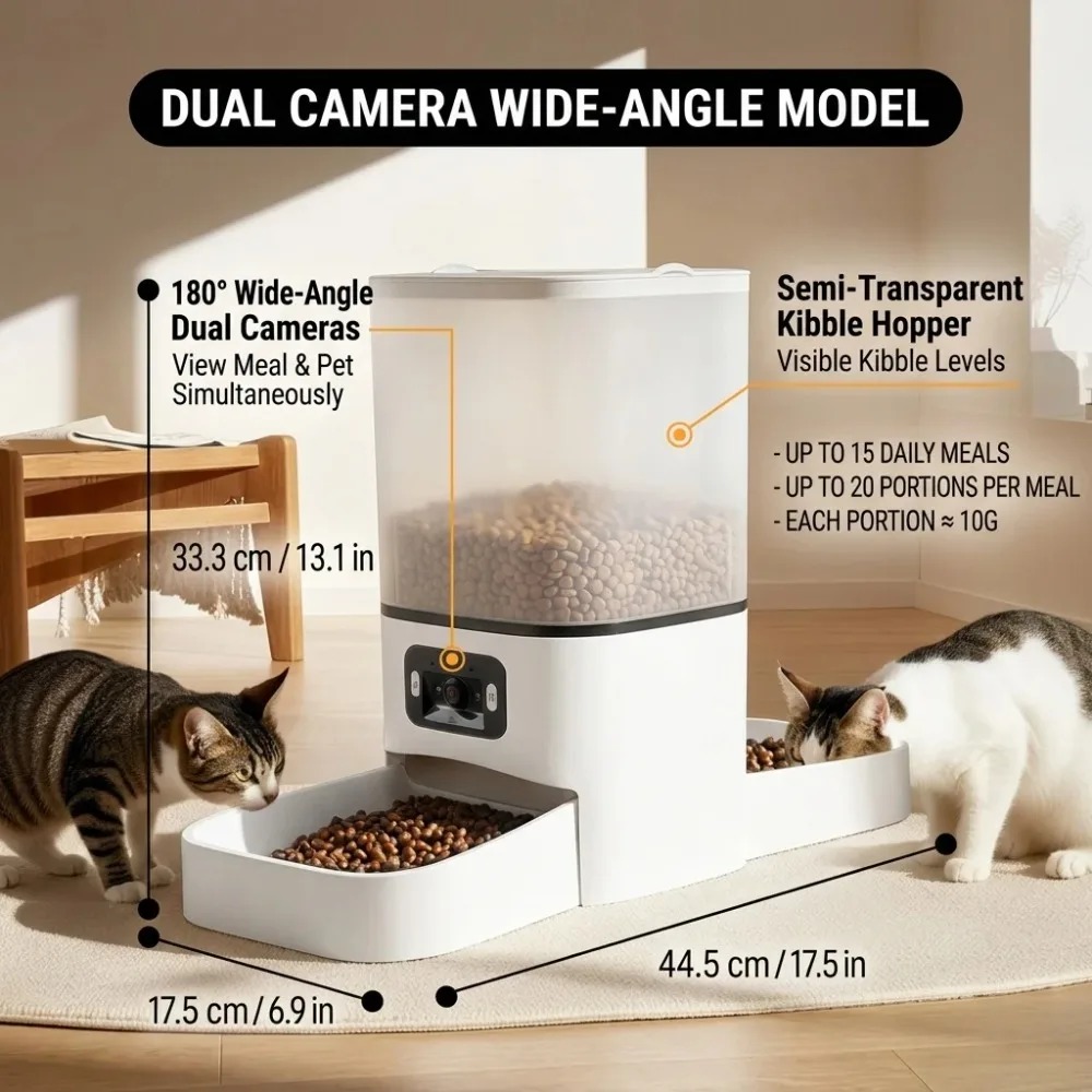 6L Smart Automatic Pet Feeder  - Automatic Cat Feeder 6L Timed 评论和价格