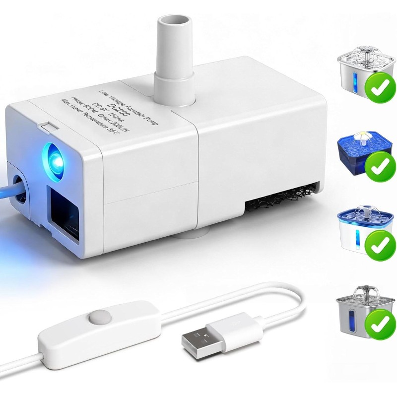 ABUG-Pet Water Fountain Replac - Pet Water Fountain Pump Replacement 评论和价格
