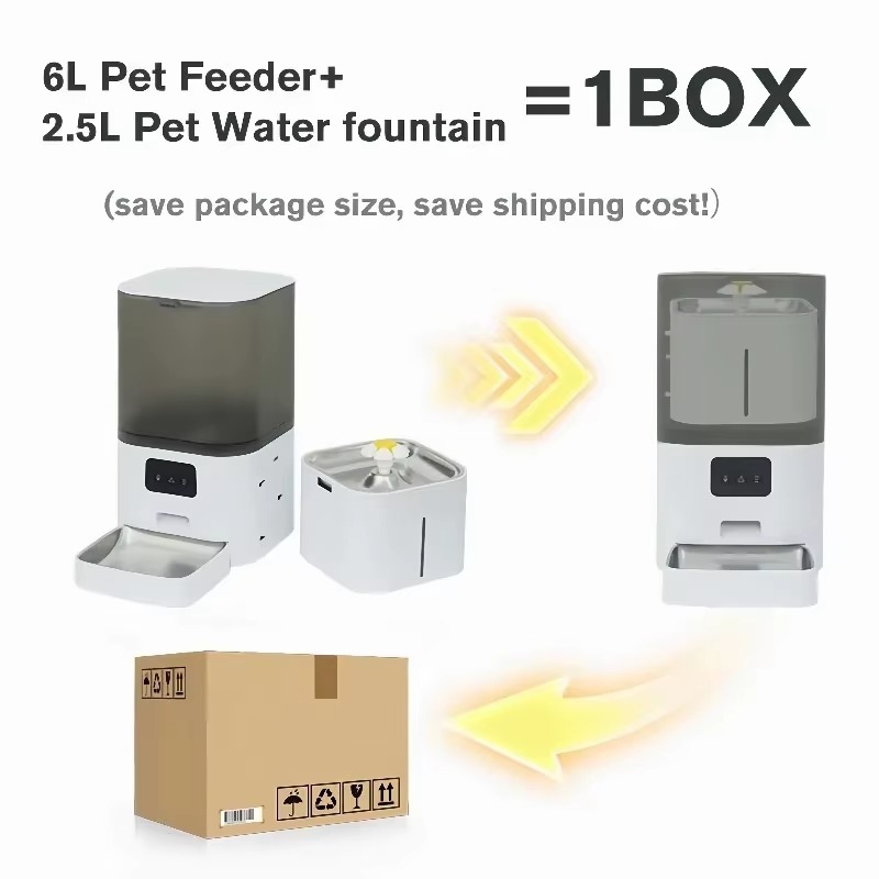 FurStarWiFi APP Controlled Sma - Automatic Cat Feeder 6L Timed 评论和价格