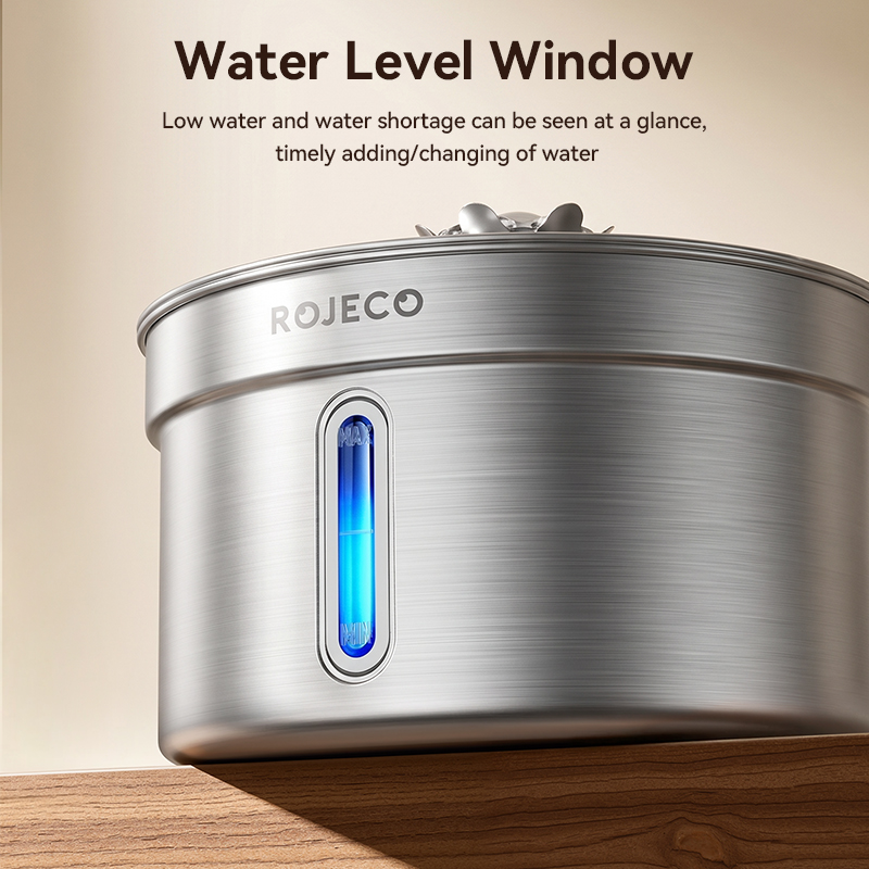 ROJECO 4L Stainless Steel Cat  - Pet Water Fountain Stainless Steel 评论和价格