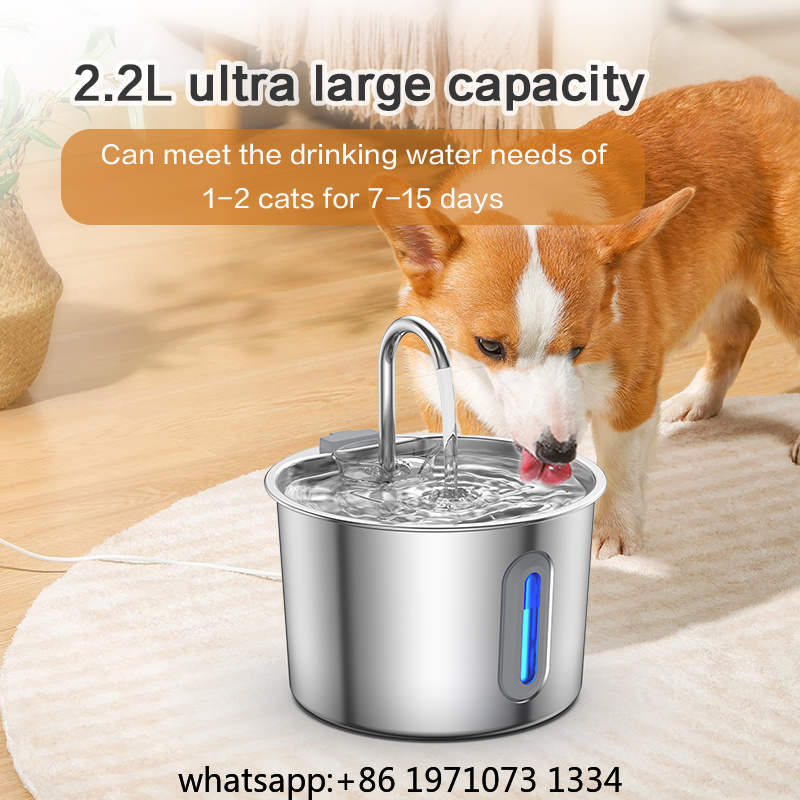 2.2L Stainless Steel Pet Water - Pet Water Fountain Stainless Steel 评论和价格