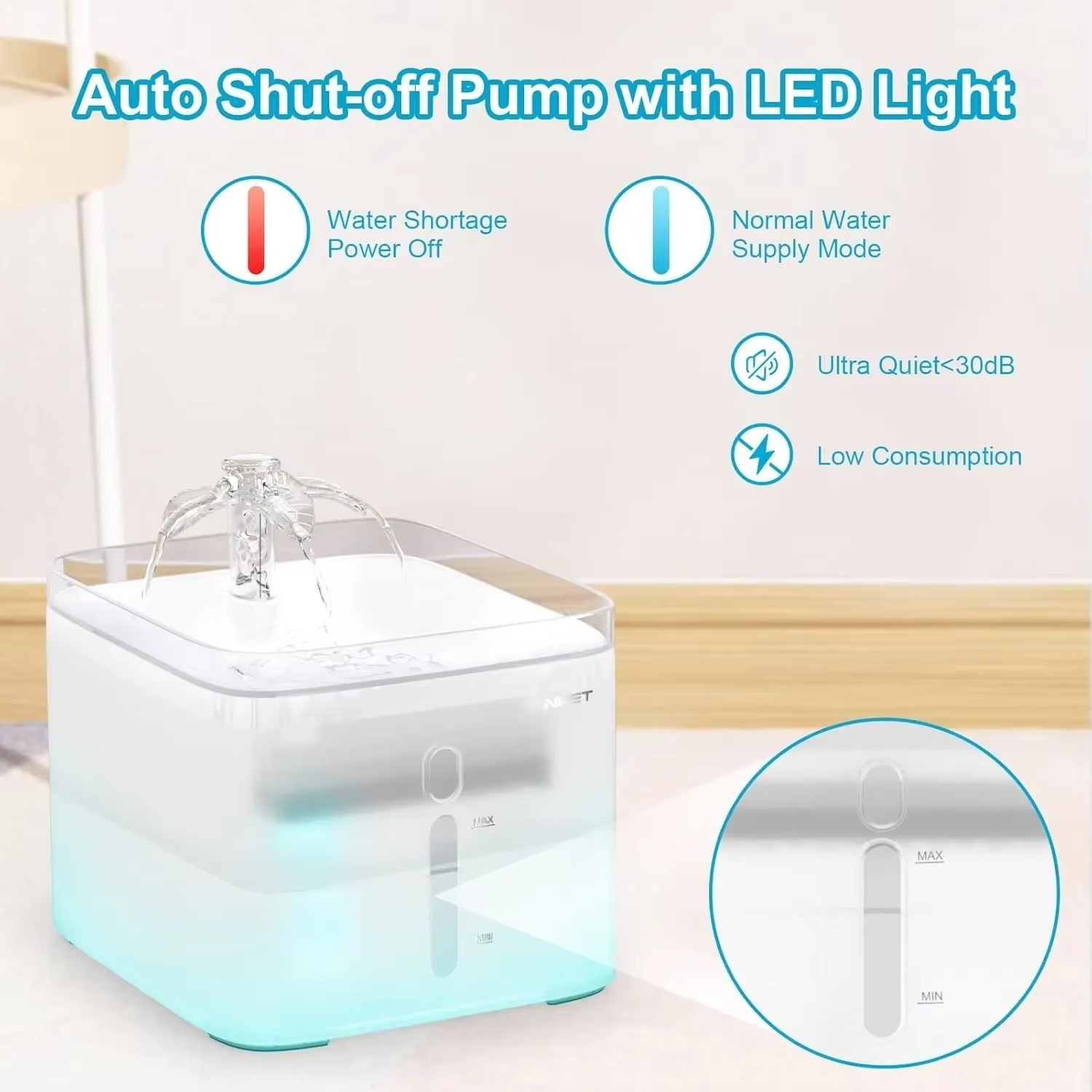 FurStarNPET Cat Water Fountain - Automatic Cat Water Dispenser 3L 评论和价格