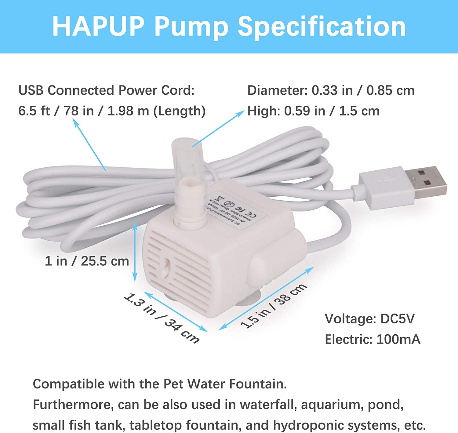Pet Cat Water Pump Fountain An - Pet Water Fountain Pump Replacement 评论和价格