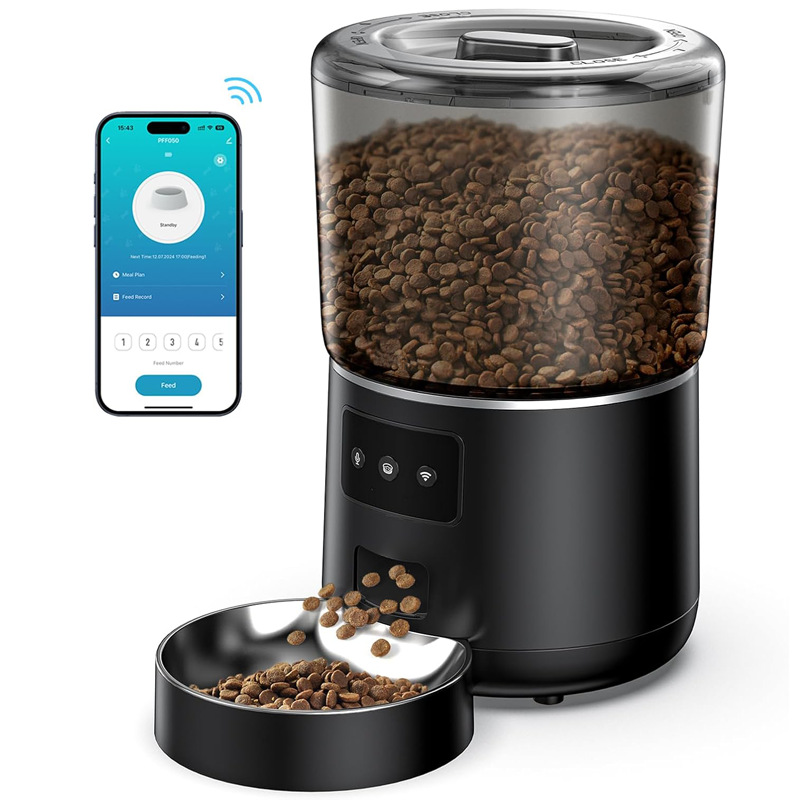 4L Smart WiFi Pet Feeder, APP- - Pet Feeder App Control Portion 评论和价格