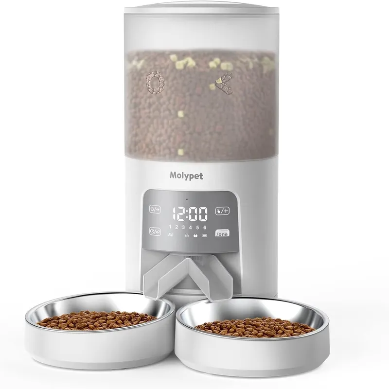Automatic Pet Food Dispenser 3 - Automatic Cat Feeder 6L Timed 评论和价格