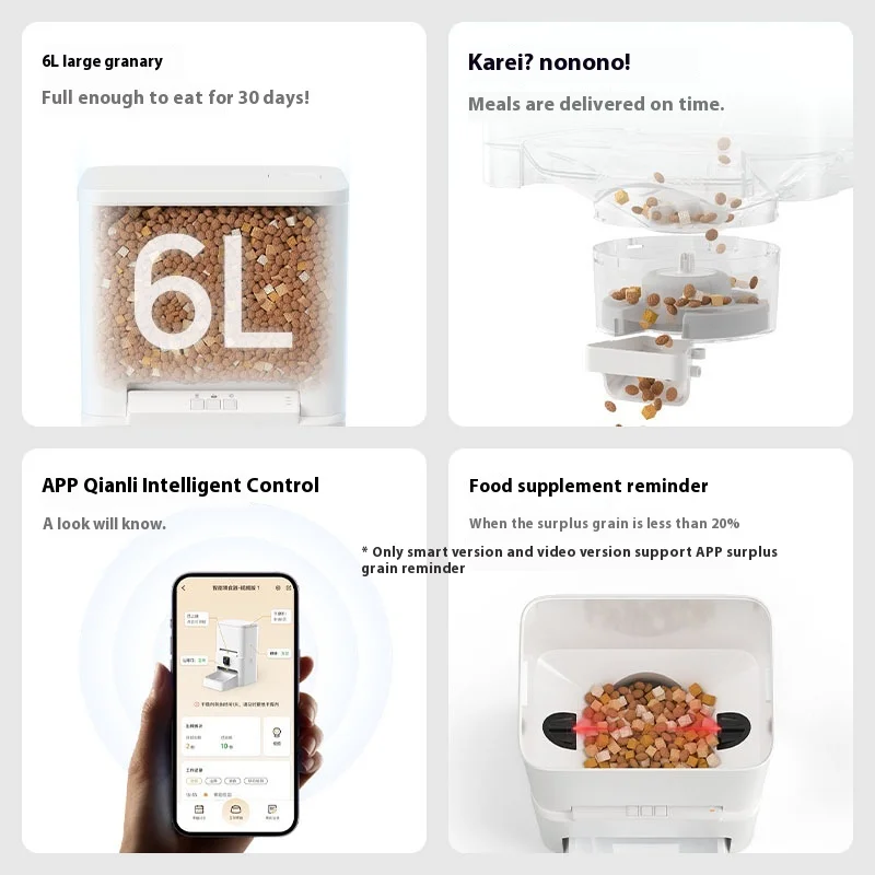 2025 Smart Pet Feeder  Eco-Fri - Automatic Cat Feeder 6L Timed 评论和价格
