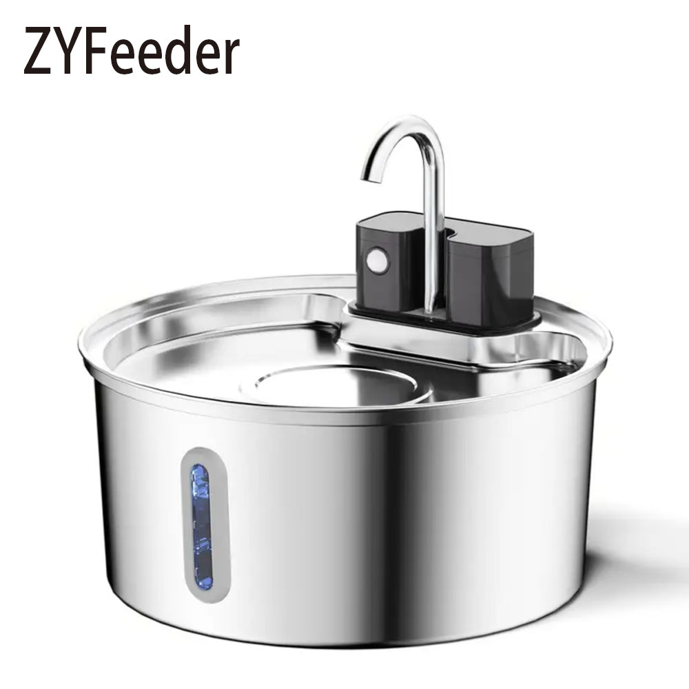 3.2L/108oz Wireless Charging S - Pet Water Fountain Stainless Steel 评论和价格