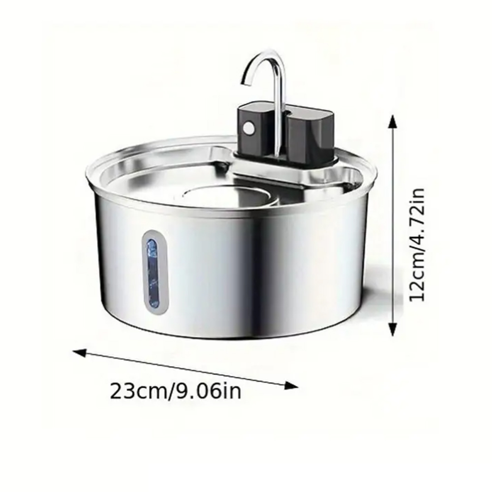 3.2L/108oz Wireless Charging S - Pet Water Fountain Stainless Steel 评论和价格