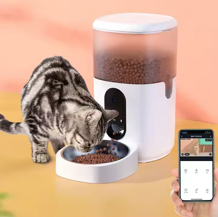 6L 1080P Video  Remote Control - Automatic Cat Feeder 6L Timed 评论和价格