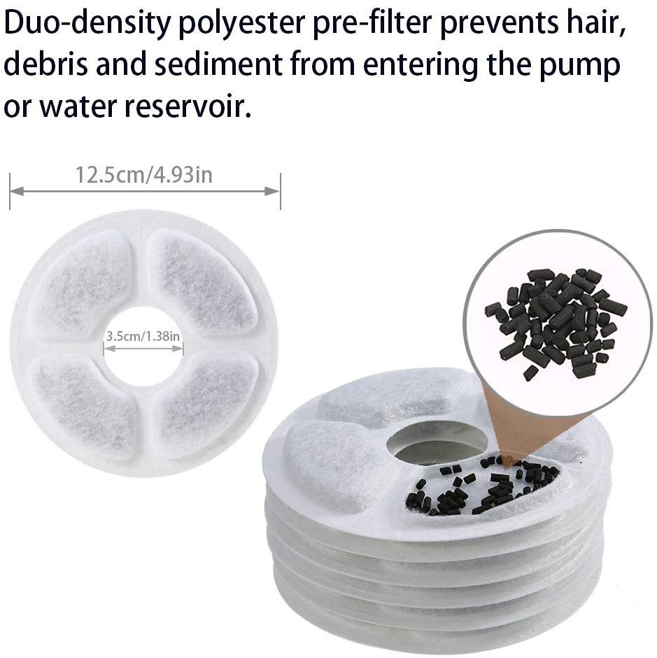 6/12/24Pcs Cat Water Fountain  - Pet Water Fountain Pump Replacement 评论和价格