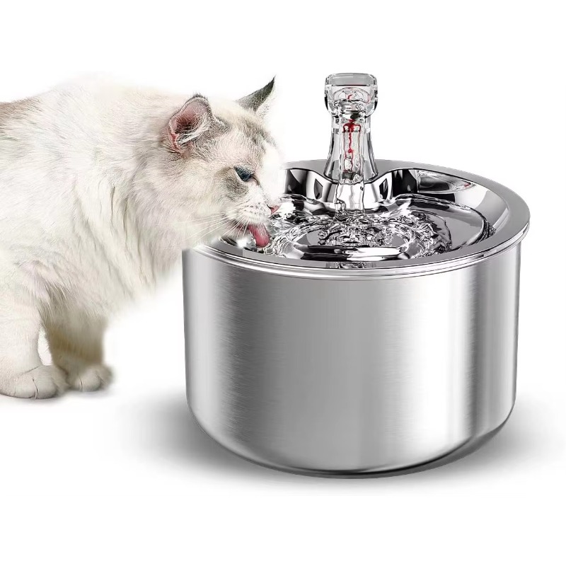 Design Stainless Steel Pet Wat - Pet Water Fountain Stainless Steel 评论和价格