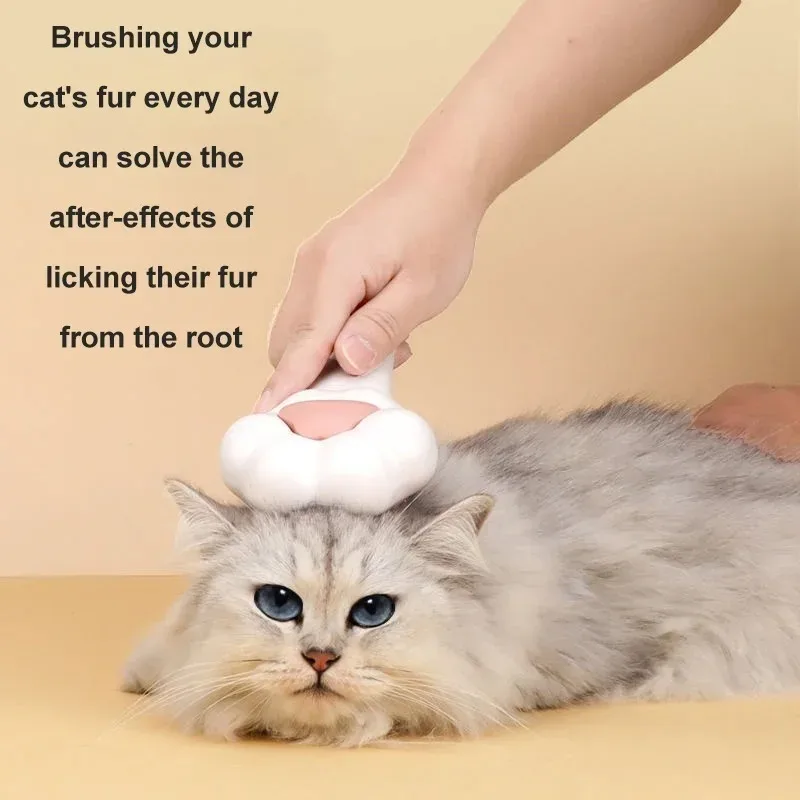 Cute Cat Paw Grooming Brush Pe - Pet Fountain Cleaning Kit 评论和价格