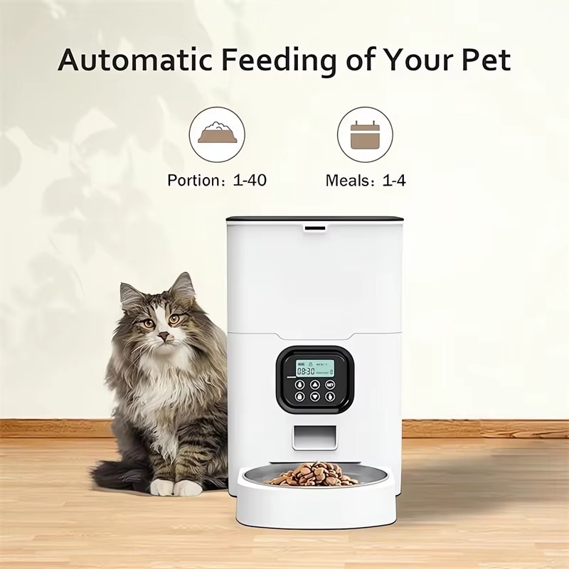 6L Smart Pet Dog Feeder Automa - Automatic Cat Feeder 6L Timed 评论和价格