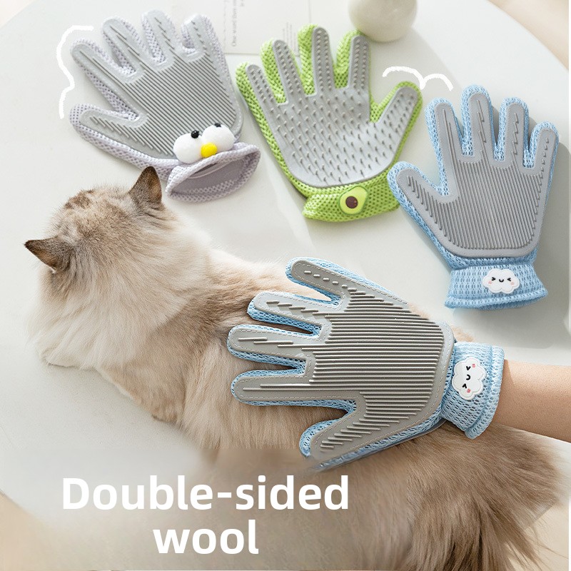 Double Sided Pet Grooming Glov - Pet Fountain Cleaning Kit 评论和价格