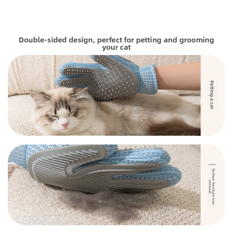 Double Sided Pet Grooming Glov - Pet Fountain Cleaning Kit 评论和价格