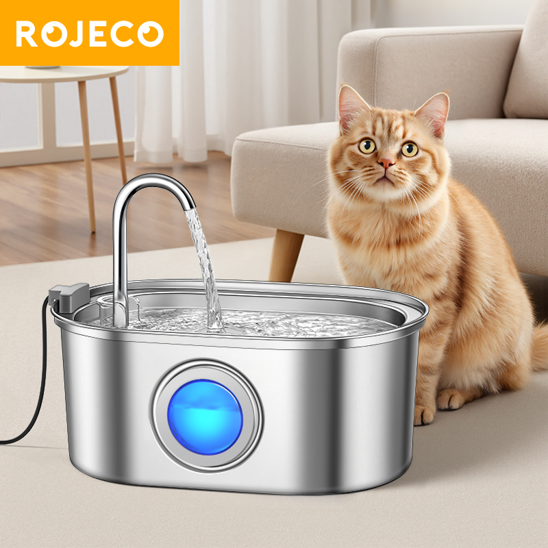 ROJECO 3.2L Stainless Steel Ca - Smart Pet Water Fountain Wifi 评论和价格