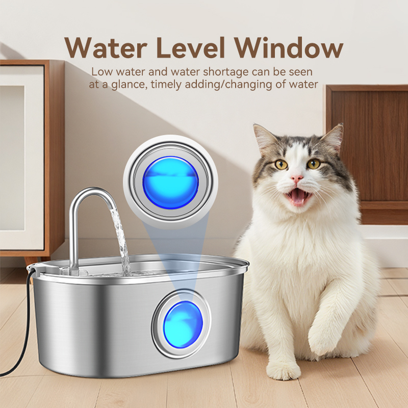 ROJECO 3.2L Stainless Steel Ca - Smart Pet Water Fountain Wifi 评论和价格