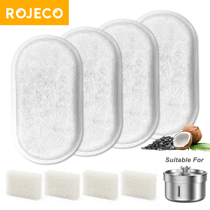 ROJECO Replaceable Water Fount - Pet Fountain Filter Replacement 评论和价格