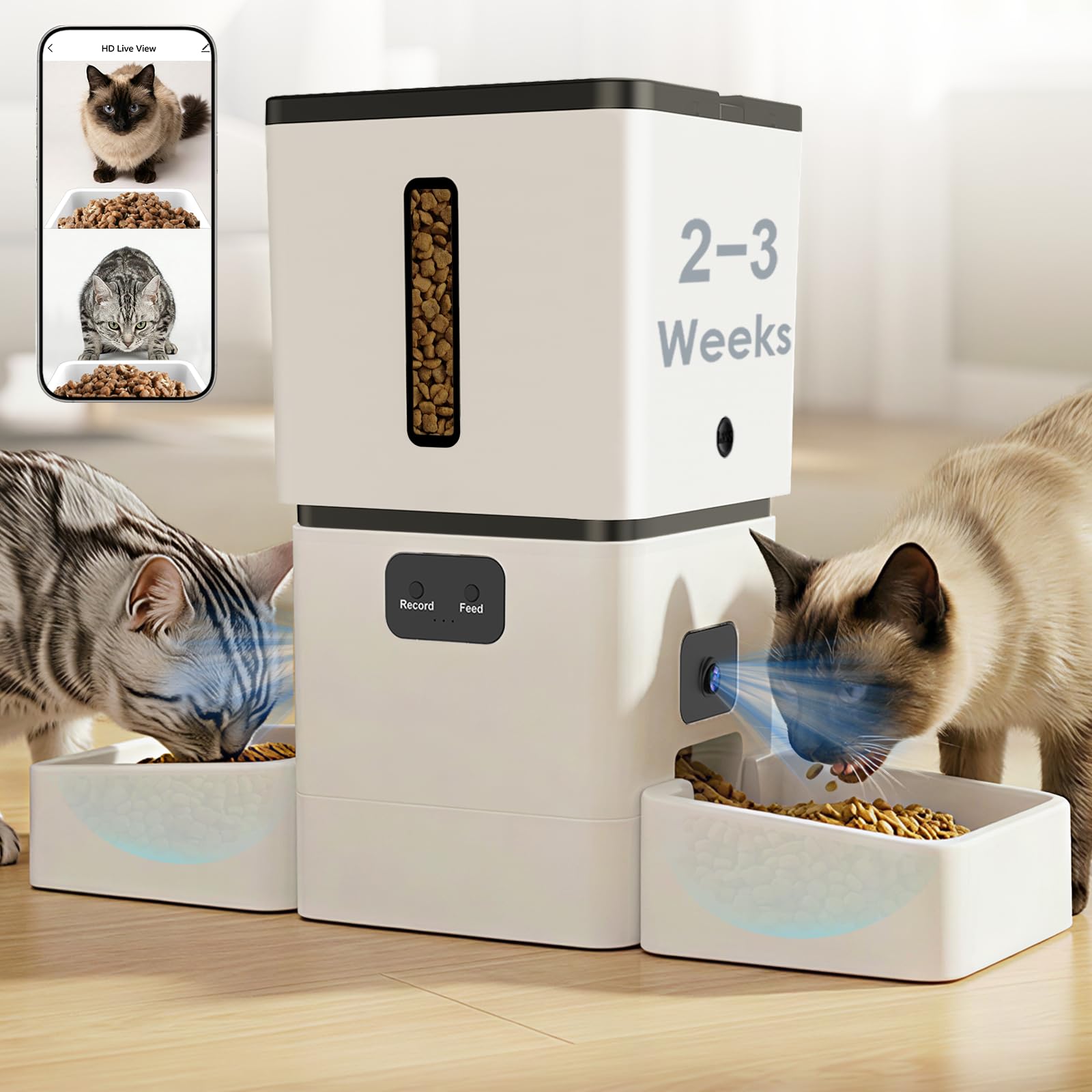5GHz WiFi 8L Smart Automatic P - Smart Pet Feeder Camera Wifi 评论和价格