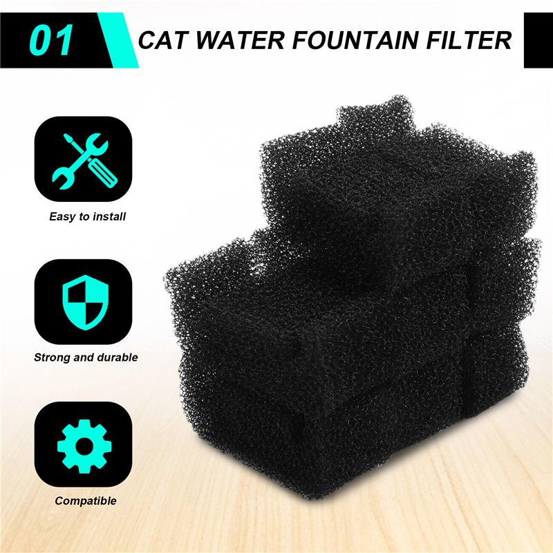 AT02-8PCS Sponge Filter For Ca - Pet Fountain Filter Replacement 评论和价格
