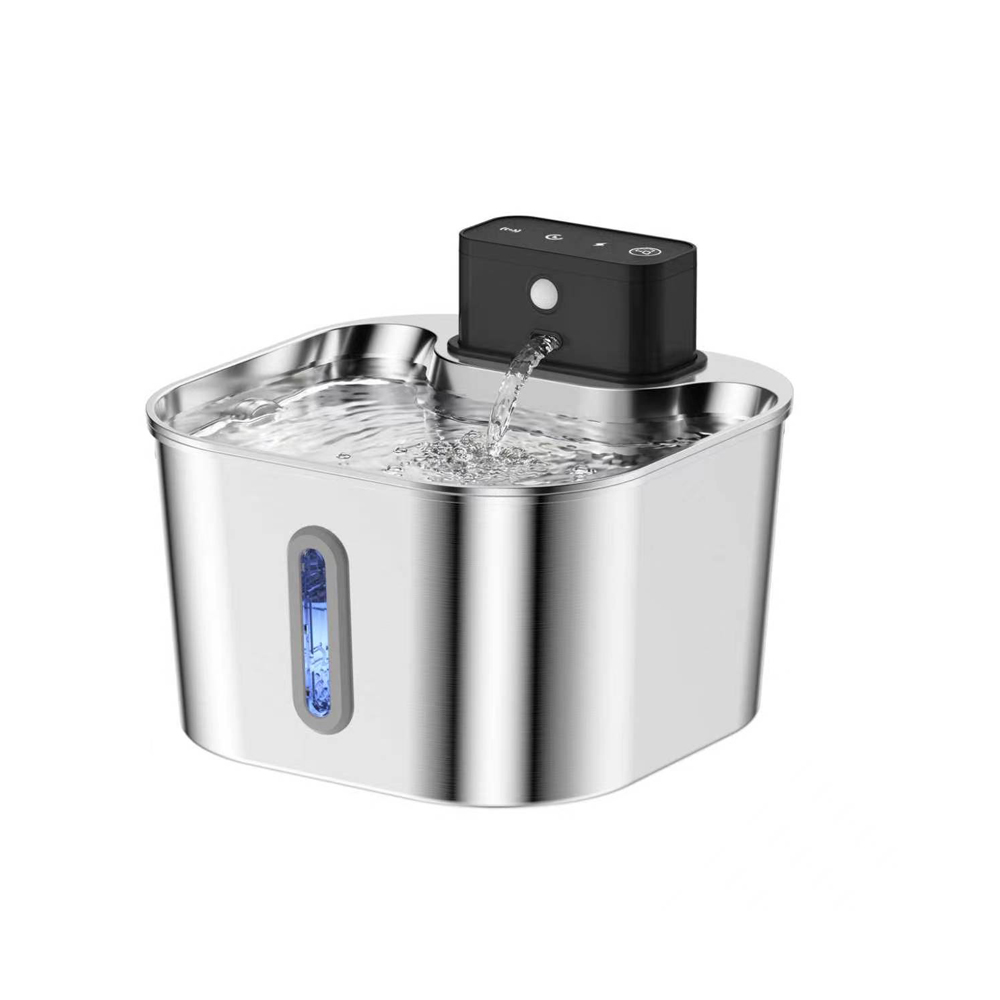 2L Stainless Steel Wireless Re - Wireless Pet Water Fountain Battery 评论和价格