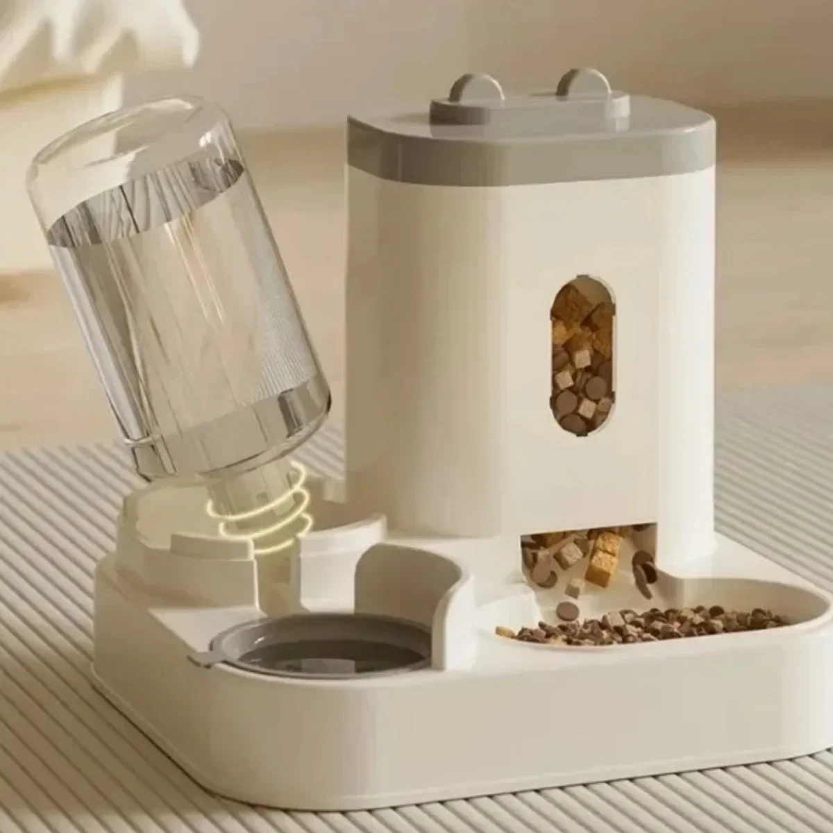 Automatic Dog Cat Feeder with  - Dog Water Fountain Large 评论和价格