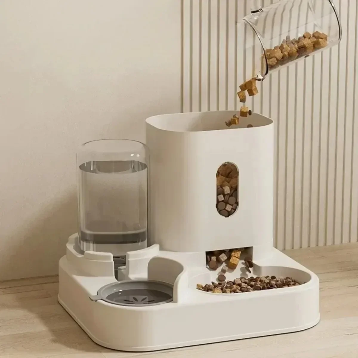 Automatic Dog Cat Feeder with  - Dog Water Fountain Large 评论和价格