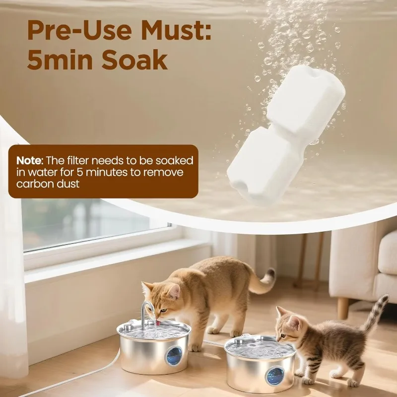 Cat Water Fountain Filter Repl - Pet Fountain Filter Replacement 评论和价格