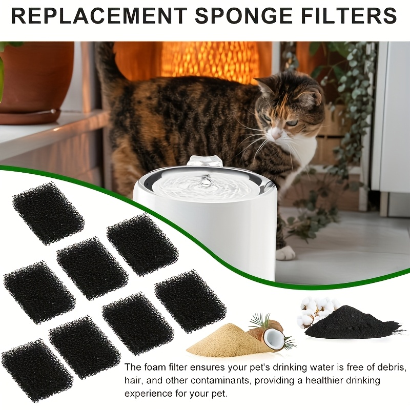20Pcs Cat Water Fountain Foam  - Pet Fountain Filter Replacement 评论和价格