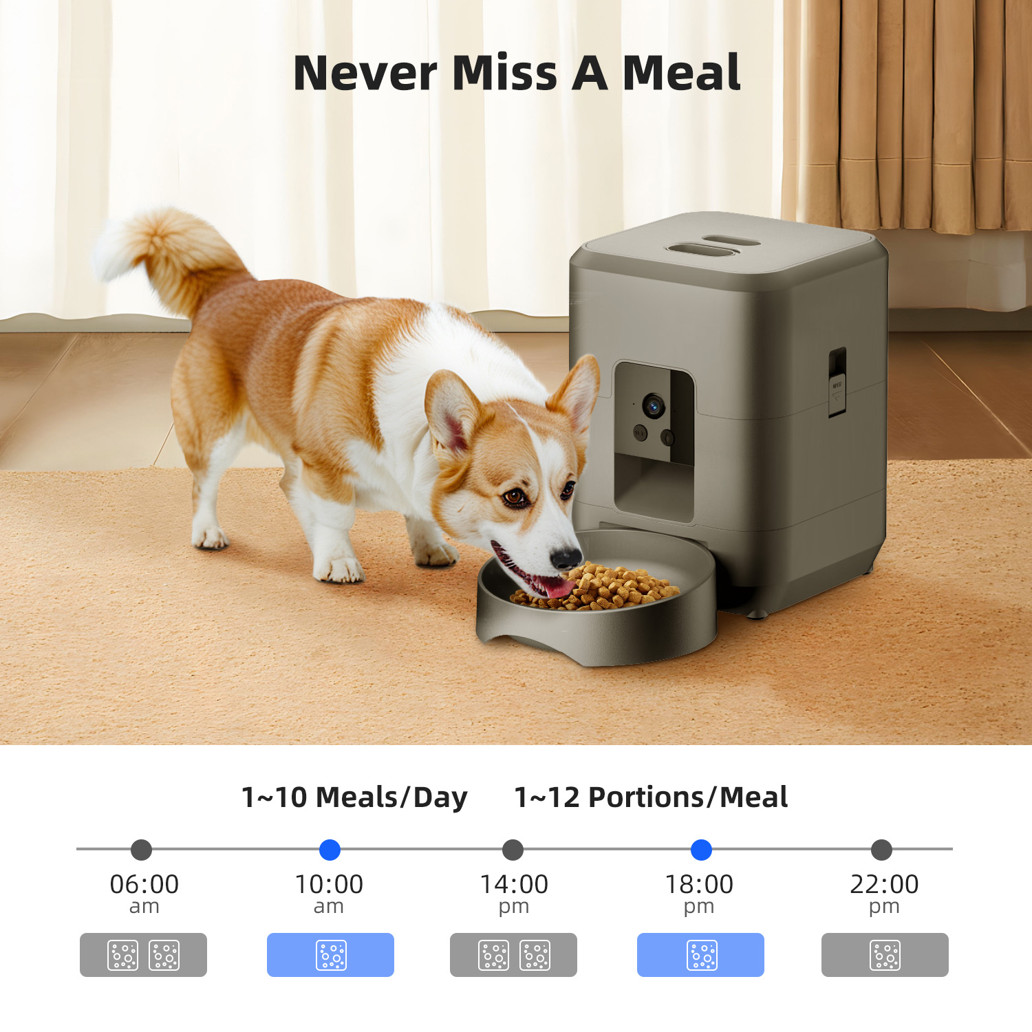 2L Automatic Pet Feeder Cat Sm - Smart Pet Feeder Camera Wifi 评论和价格