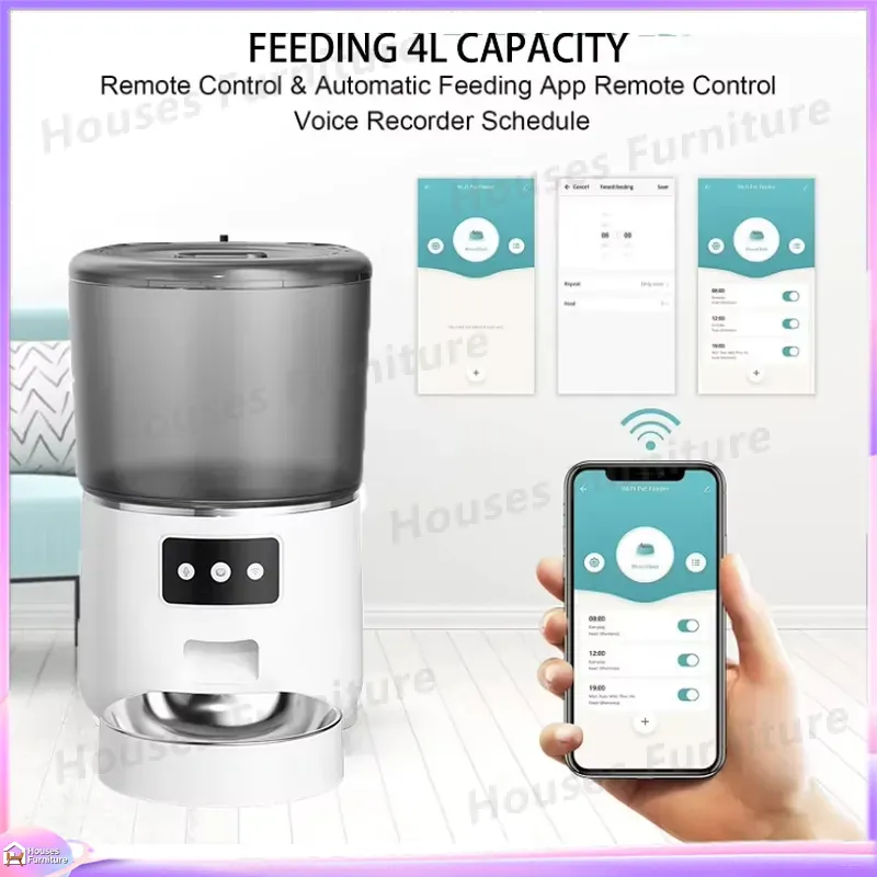 Automatic Pet Feeder for Cats  - Smart Pet Feeder Camera Wifi 评论和价格