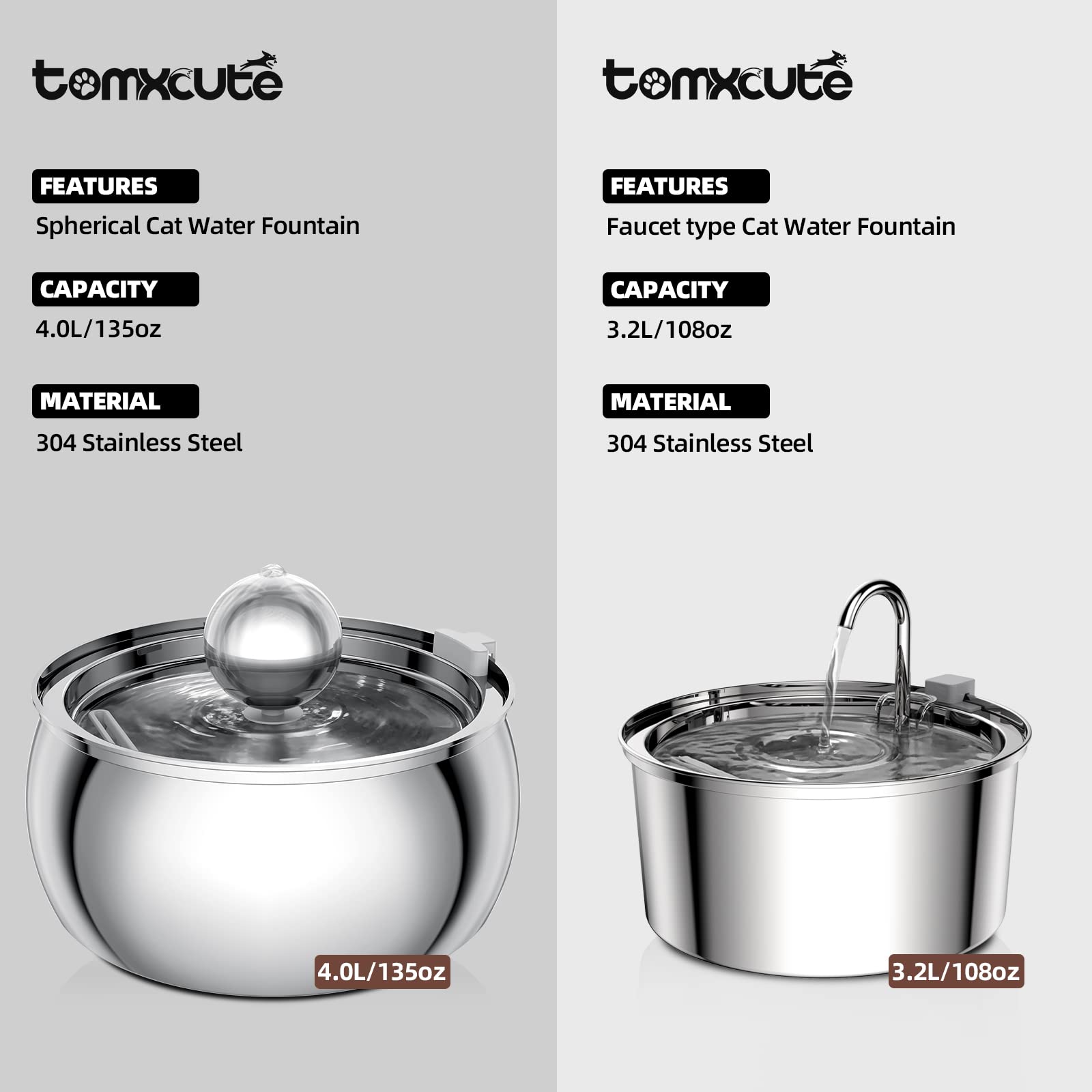304 Stainless Steel Pet Water  - Pet Water Fountain Stainless Steel 评论和价格