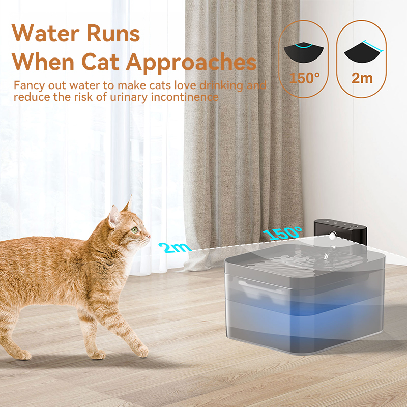 ROJECO Wireless Automatic Cat  - Wireless Pet Water Fountain Battery 评论和价格